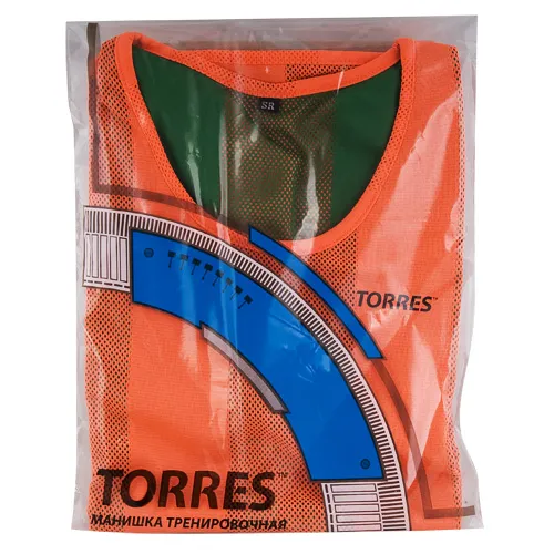 Манишка детская TORRES двухсторонняя, TR11949O/G, р.Jr, тренировочная, полиэстер, оранж-зелен за 1&nbsp;026.80 ₽ в Туле