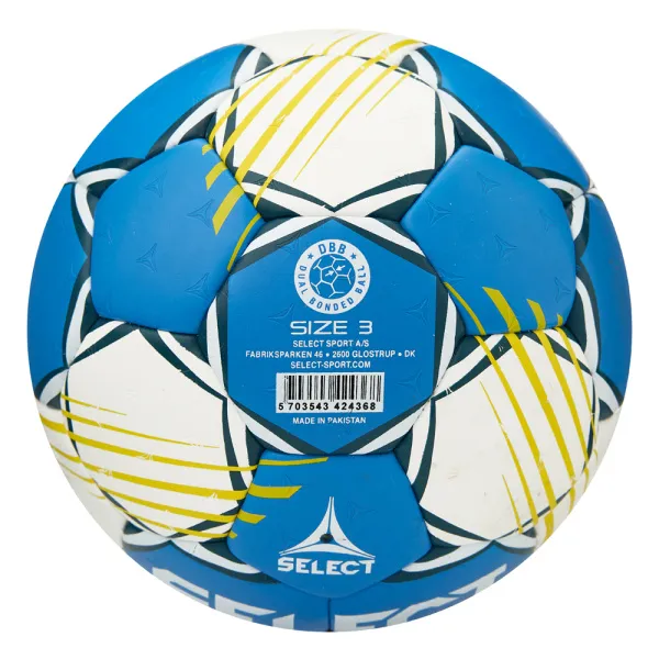 Мяч ганд. SELECT HB FORCE DB V25, 1622858205, Senior (р.3), EHF Appr,ПУ, гибр.сш., сине-белый за 8&nbsp;438.80 ₽ в Туле