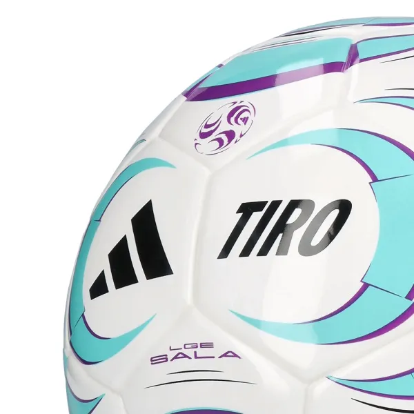 Мяч футзал. ADIDAS Tiro League Sala JW1526, р.4, FIFA Basic, 32 пан, ТПУ, термосш., бело-бирюз-фиол за 4&nbsp;833.10 ₽ в Туле