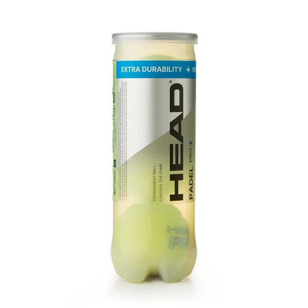 Мяч для падела HEAD Padel Pro+, 540203, уп.3 шт, FIP Approved, войлок,нат.резина,желтый за 933.30 ₽ в Туле