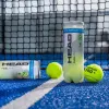 Мяч для падела HEAD Padel Pro+, 540203, уп.3 шт, FIP Approved, войлок,нат.резина,желтый за 933.30 ₽ купить в Туле