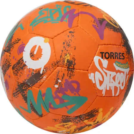 Мяч футб. TORRES Winter Street, F023285, р.5, 32 пан, рез, 4 подкл. слоя, руч. сшив,оранж-мультик. за 2&nbsp;713.20 ₽ купить в Туле