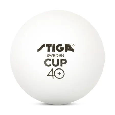 Мяч для наст. тенниса Stiga Cup ABS, 1110-2510-12, диам.40+мм, пластик, упак. 12 шт, белый за 1&nbsp;774.80 ₽ купить в Туле