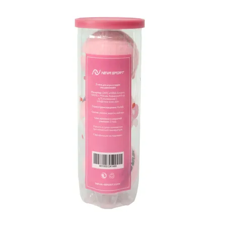 Мяч для падела NS Sakura, UAA2, уп.3 шт, сукно, нат.резина, розовый за 824.50 ₽ купить в Туле