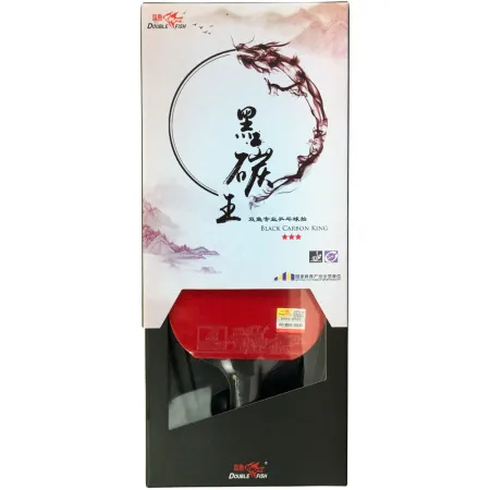 Ракетка для н/т DOUBLE FISH Black Carbon King Racket 3***, для професс.,ITTF Appr.,накл.2,1,мм за 4&nbsp;346.90 ₽ купить в Туле