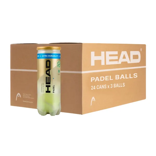 Мяч для падела HEAD Padel Pro S+, 540303, уп.3 шт, FIP Approved, войлок,нат.резина,желтый за 933.30 ₽ в Туле