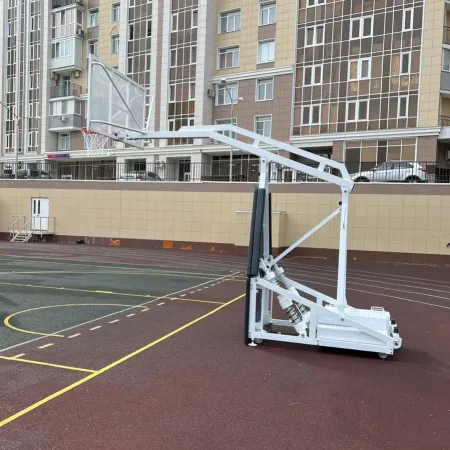 Баскетбольная стойка мобильная складная на пружинах вынос 2,25 м c противовесом ZAVODSPORTA за 530&nbsp;660 ₽ купить в Туле