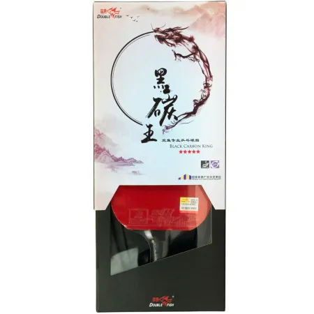 Ракетка для н/т DOUBLE FISH Black Carbon King Racket 5*****, для професс.,ITTF Appr.,накл.2,1,мм за 6&nbsp;434.50 ₽ купить в Туле