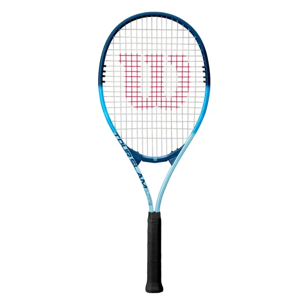 Ракетка б/т Wilson Tour Slam Lite Gr2, WR199010U2,для любит, алюминий, со струнами, сине-голубая за 6&nbsp;358 ₽ в Туле