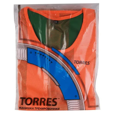 Манишка детская TORRES двухсторонняя, TR11949O/G, р.Jr, тренировочная, полиэстер, оранж-зелен за 1&nbsp;026.80 ₽ купить в Туле