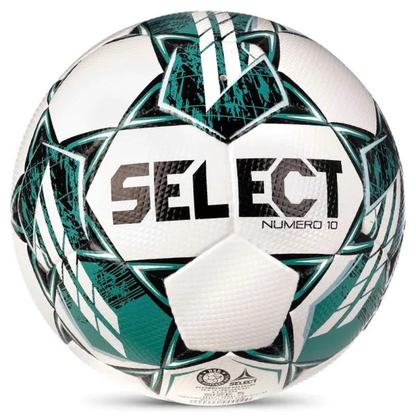 Мяч футб. SELECT NUMERO 10 V23, 0575060004, р.5, FIFA Basic, 32п, ПУ, руч. сш, бело-бирюзовый за 8&nbsp;051.20 ₽ в Туле