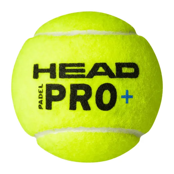Мяч для падела HEAD Padel Pro+, 540203, уп.3 шт, FIP Approved, войлок,нат.резина,желтый за 933.30 ₽ в Туле